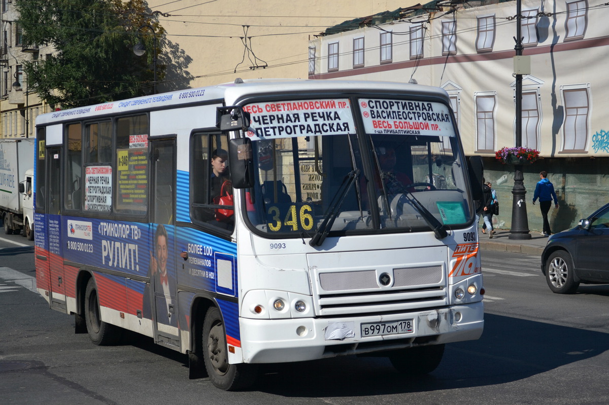 Санкт-Петербург, ПАЗ-320402-05 № 9093