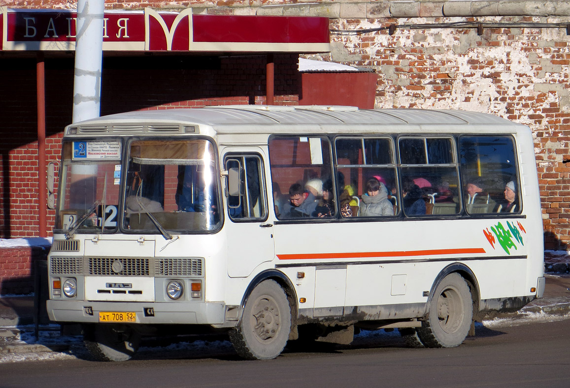 Нижегородская область, ПАЗ-32054 № АТ 708 52