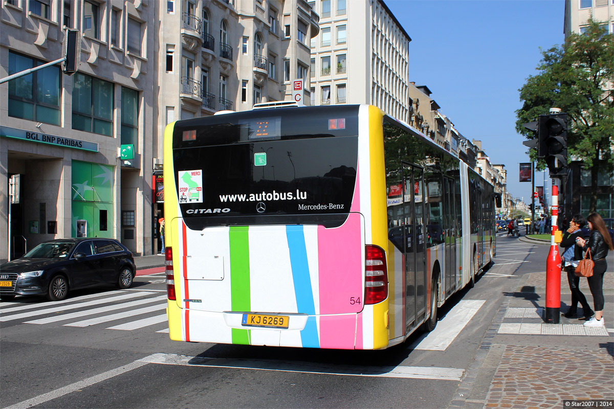 Люксембург, Mercedes-Benz O530G Citaro facelift G № 54