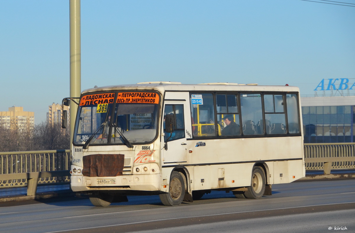 Санкт-Петербург, ПАЗ-320402-05 № 8864