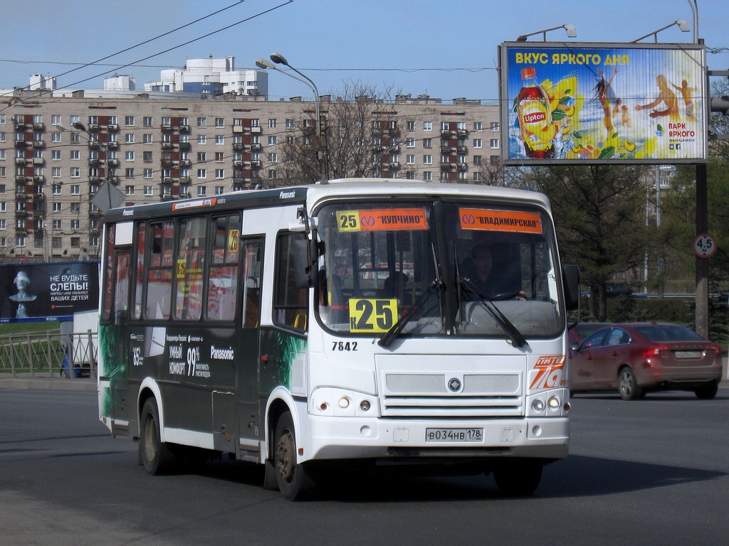 Санкт-Петербург, ПАЗ-320412-05 № 7842