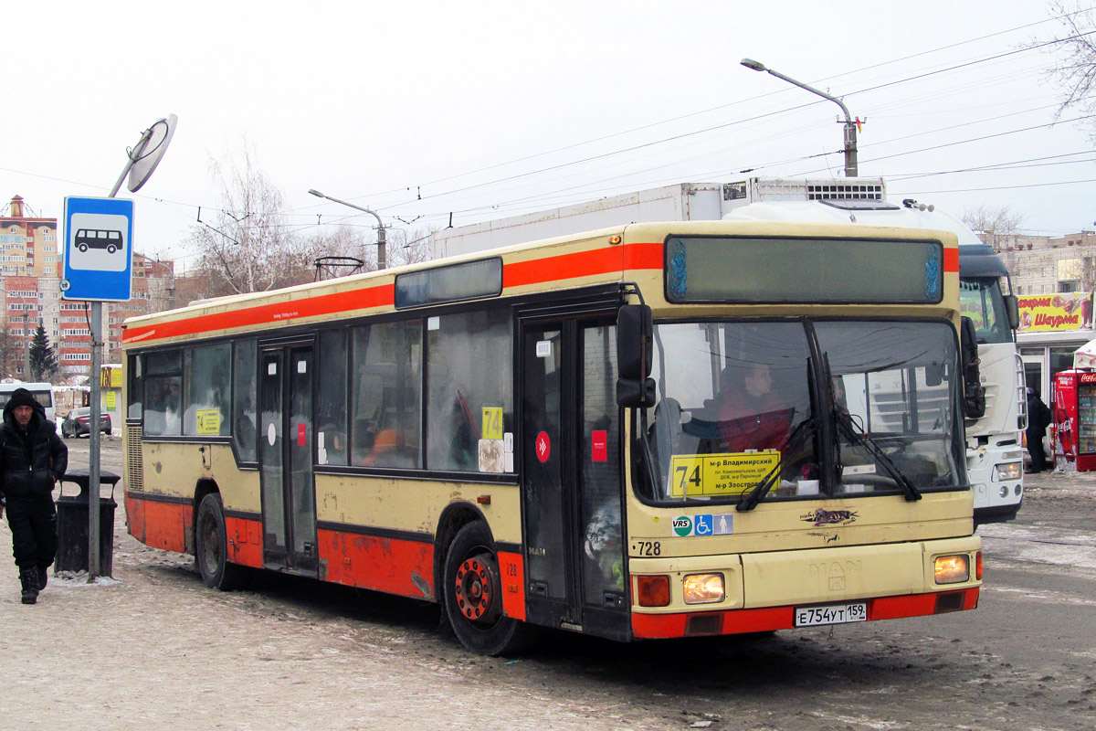 Пермский край, MAN A10 NL262 № Е 754 УТ 159