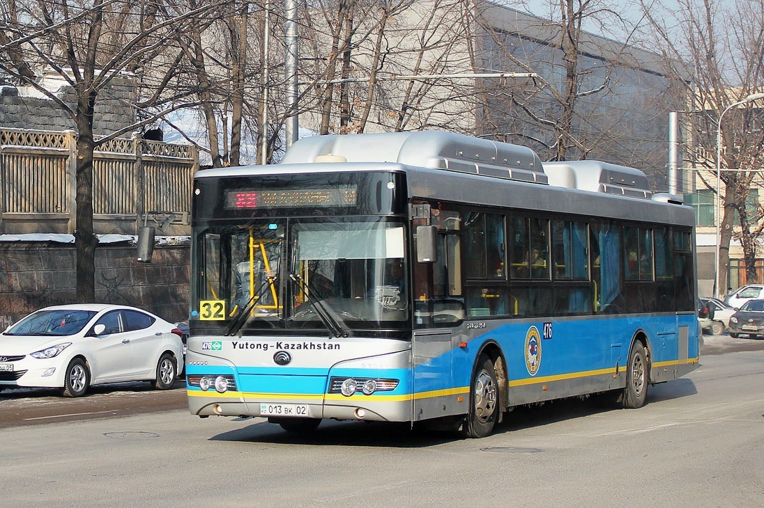 Алматы, Yutong ZK6118HGA № 476