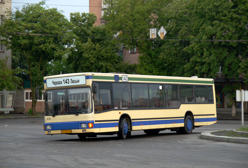 Черкасская область, MAN A10 NL222 № 34