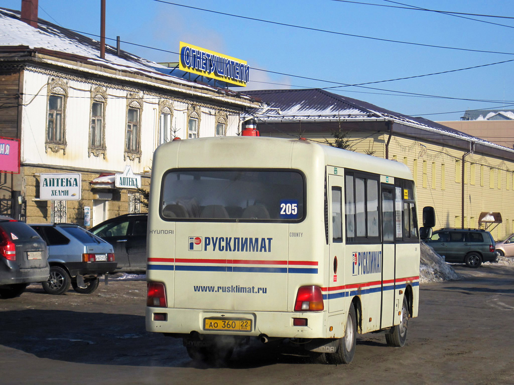 Алтайский край, Hyundai County SWB C08 (РЗГА) № АО 360 22