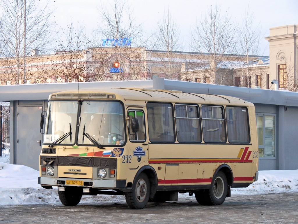 Омская область, ПАЗ-32053 № 232