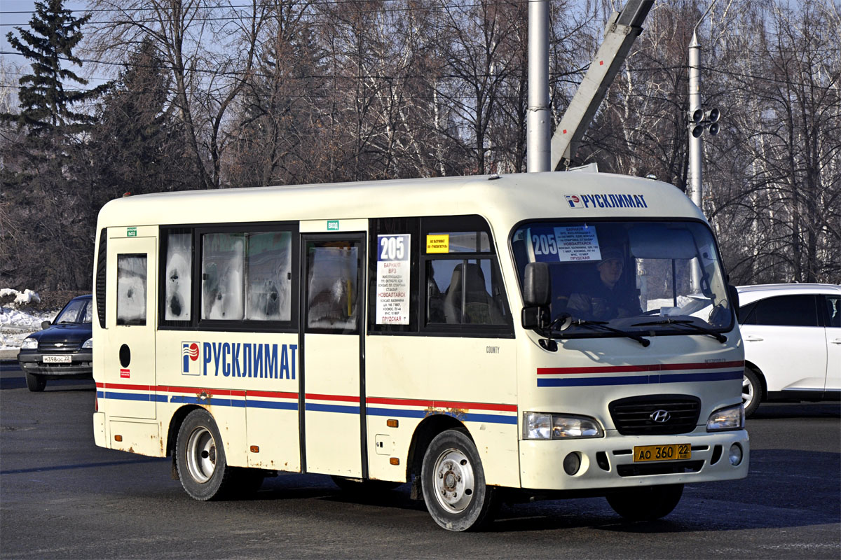 Алтайский край, Hyundai County SWB C08 (РЗГА) № АО 360 22