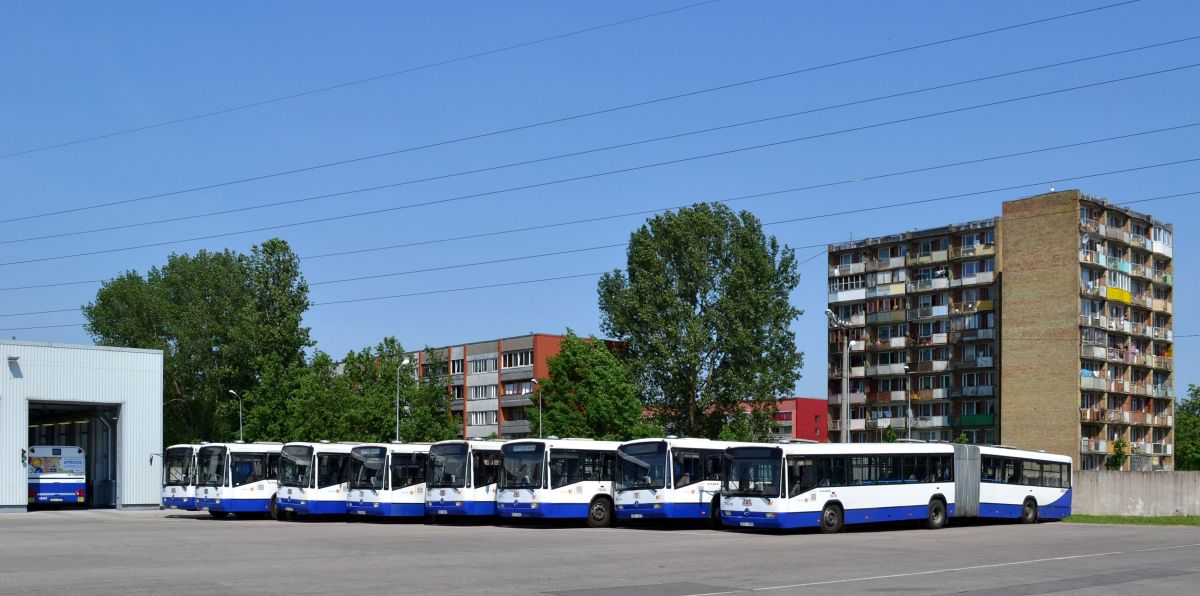 Латвия — Автобусные парки и территории предприятий