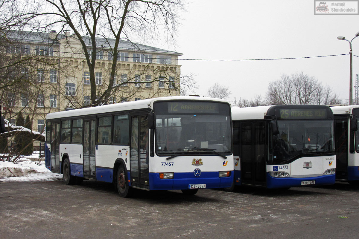 Латвия, Mercedes-Benz O345 № 77457