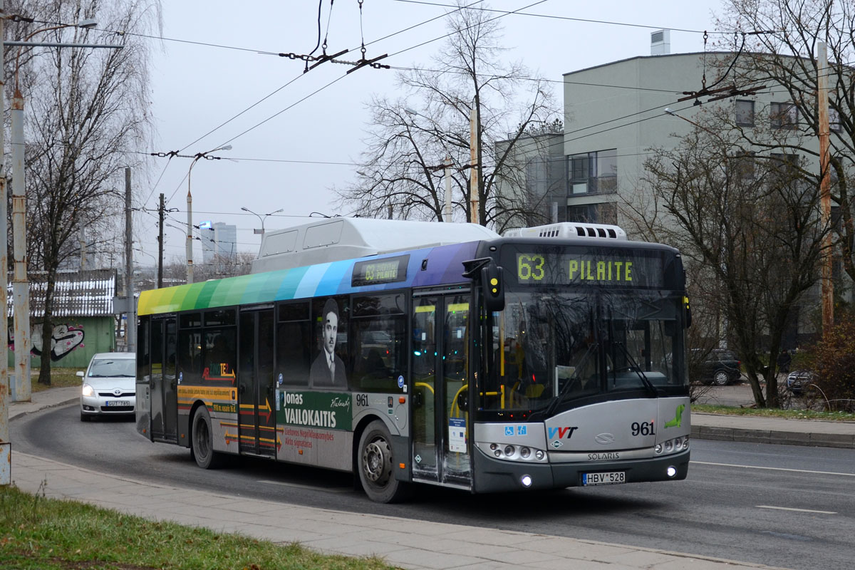 Литва, Solaris Urbino III 12 CNG № 961