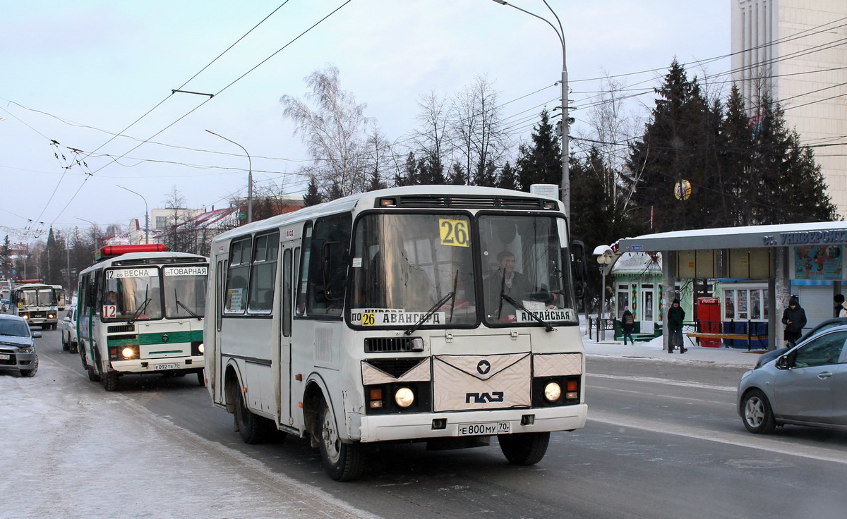 Томская область, ПАЗ-32054 № Е 800 МУ 70