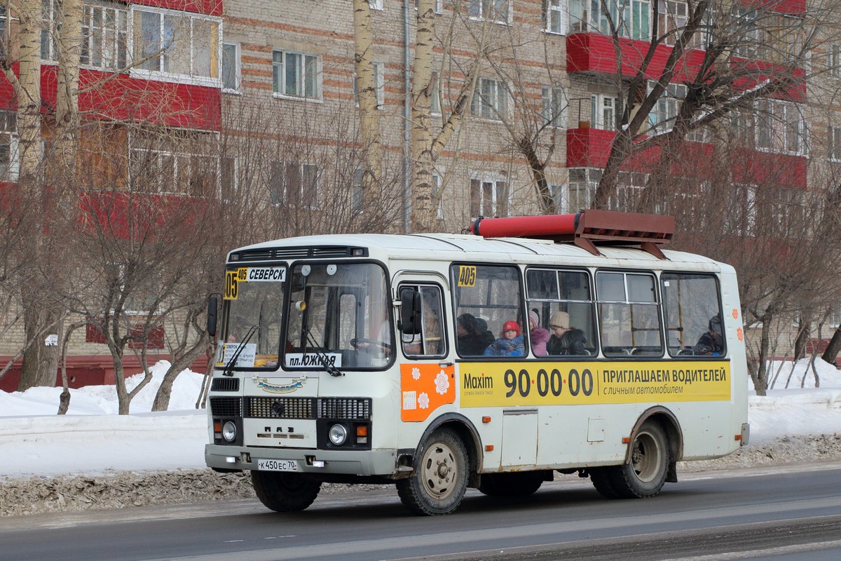 Томская область, ПАЗ-32054 № К 450 ЕС 70