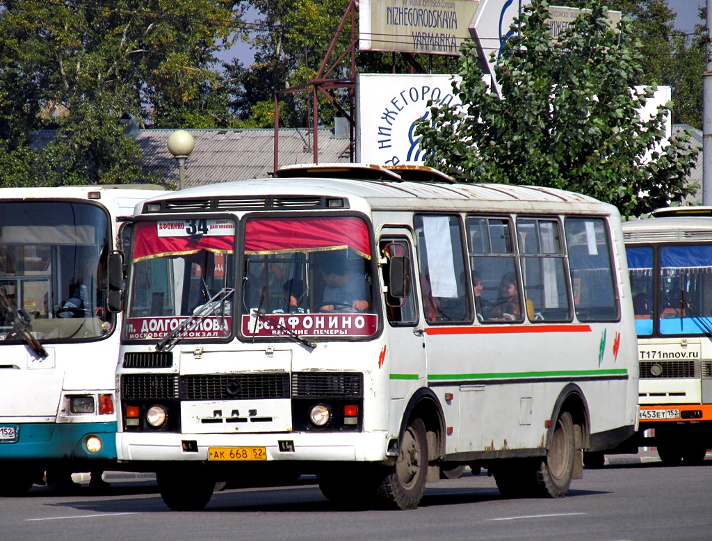 Нижегородская область, ПАЗ-32054 № АК 668 52