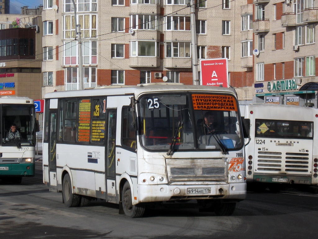 Санкт-Петербург, ПАЗ-320412-05 № 7860