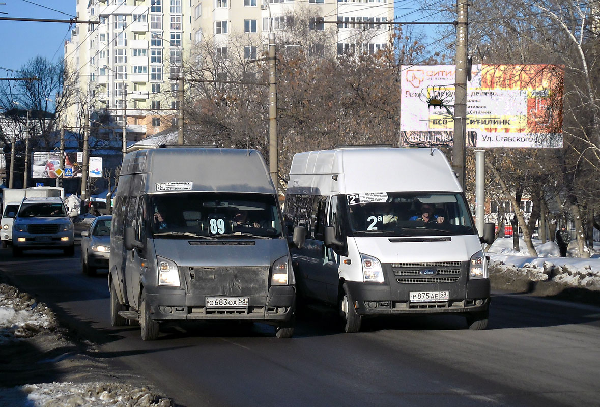 Пензенская область, Нижегородец-222702 (Ford Transit) № О 683 ОА 58