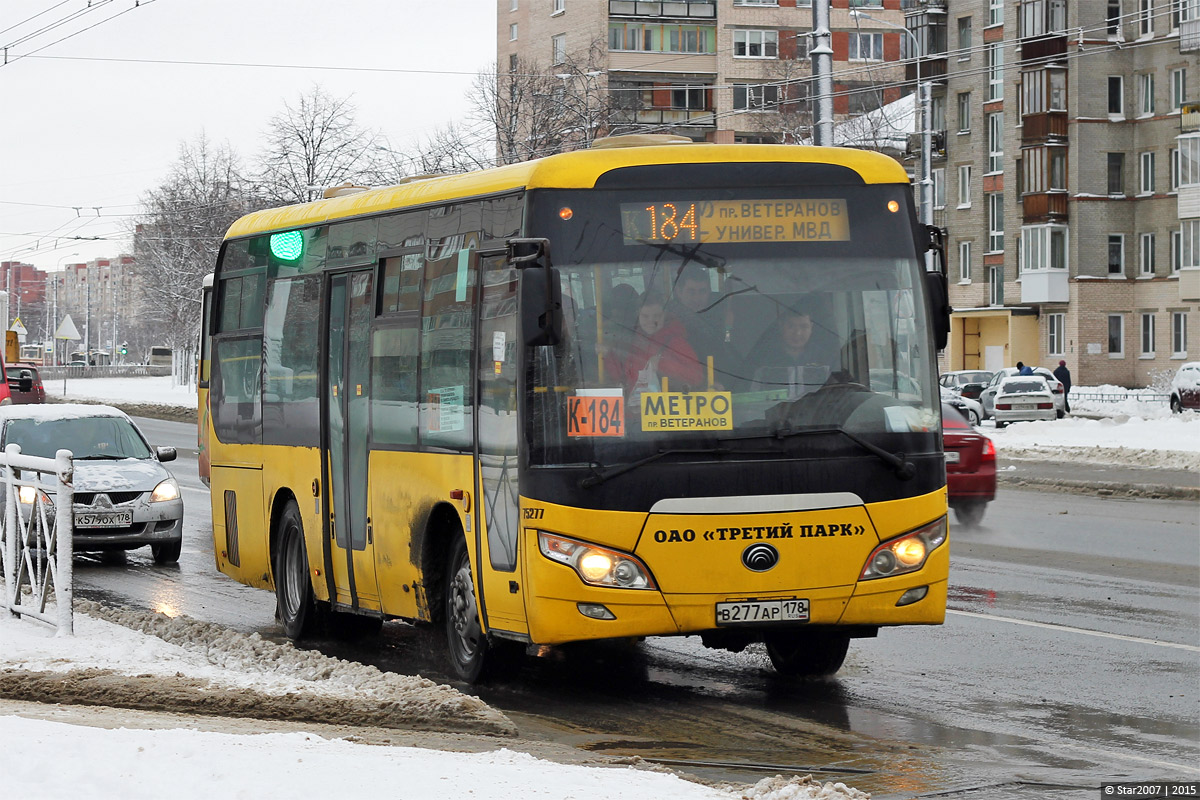 Санкт-Петербург, Yutong ZK6852HG № В 277 АР 178