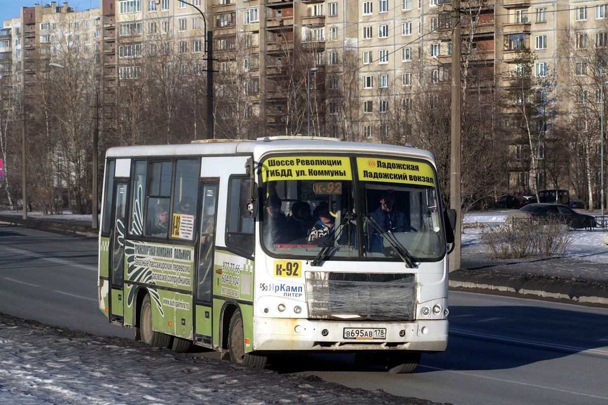 Санкт-Петербург, ПАЗ-320402-03 № В 695 АВ 178