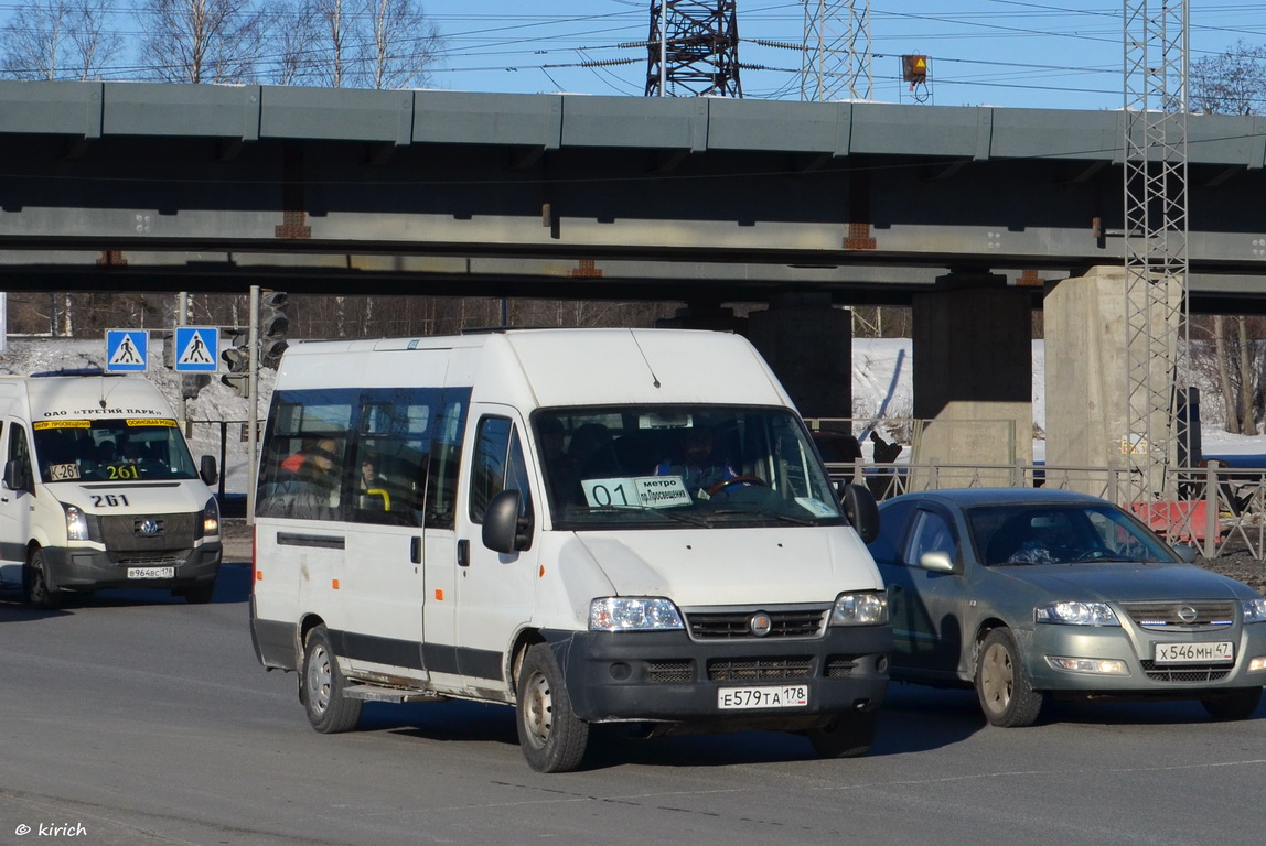 Санкт-Петербург, FIAT Ducato 244 [RUS] № Е 579 ТА 178 — Фото — Автобусный  транспорт