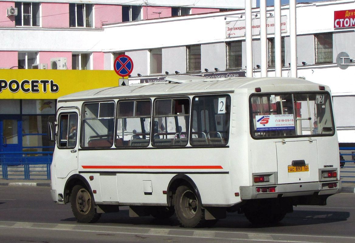 Нижегородская область, ПАЗ-32054 № АС 893 52