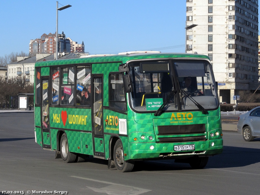 Санкт-Петербург, ПАЗ-320402-05 № В 315 ТР 178