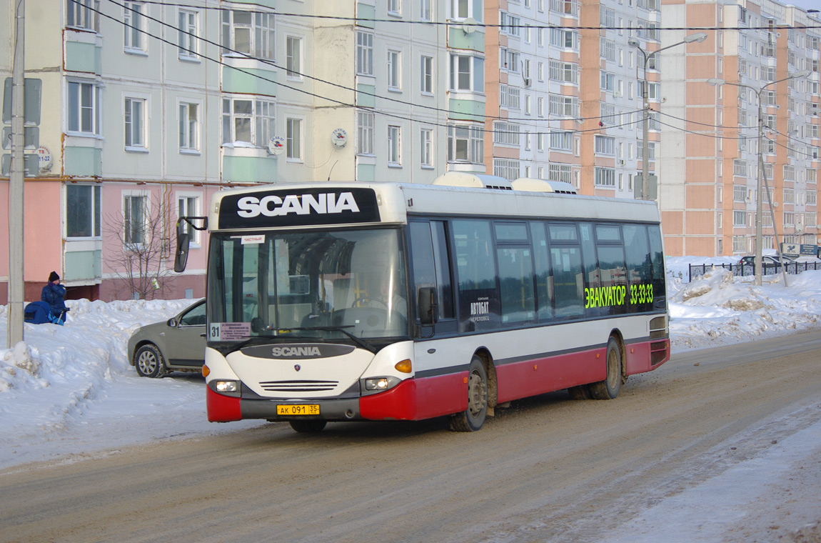 Вологодская область, Scania OmniLink I (Скания-Питер) № АК 091 35