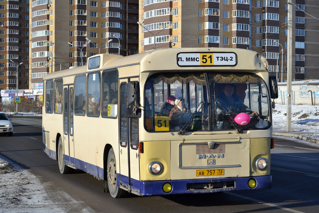 Тюменская область, MAN 192 SL200 № АВ 757 72