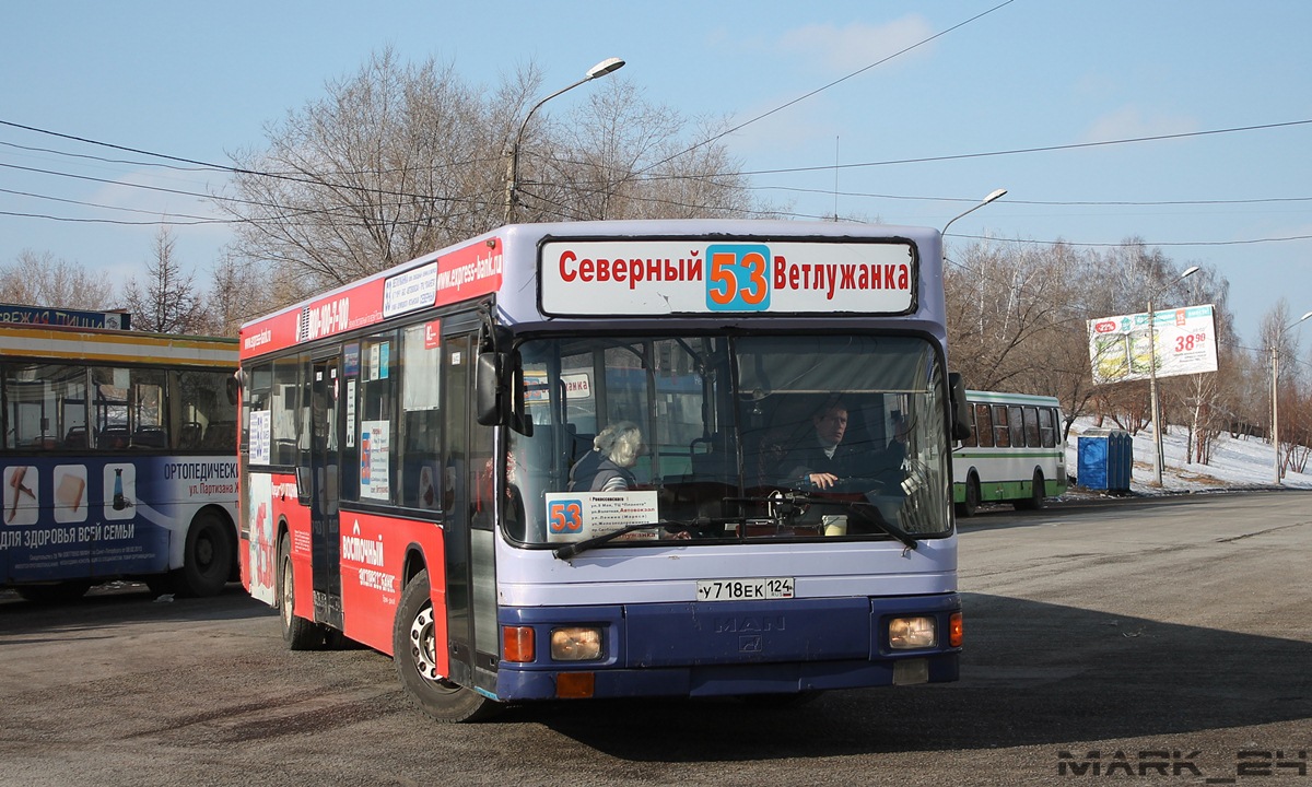 Красноярский край, MAN A10 NL202 № У 718 ЕК 124