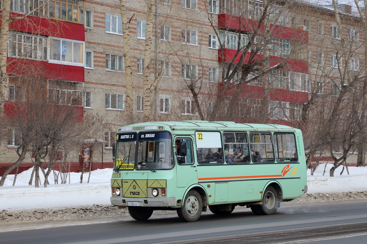 Томская область, ПАЗ-32054 № Е 760 ХХ 70