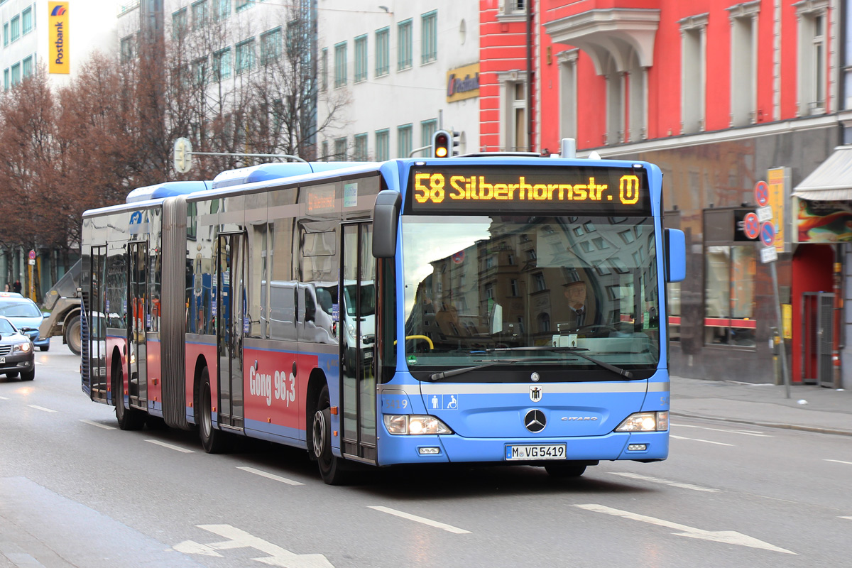 Бавария, Mercedes-Benz O530G Citaro facelift G № 5419