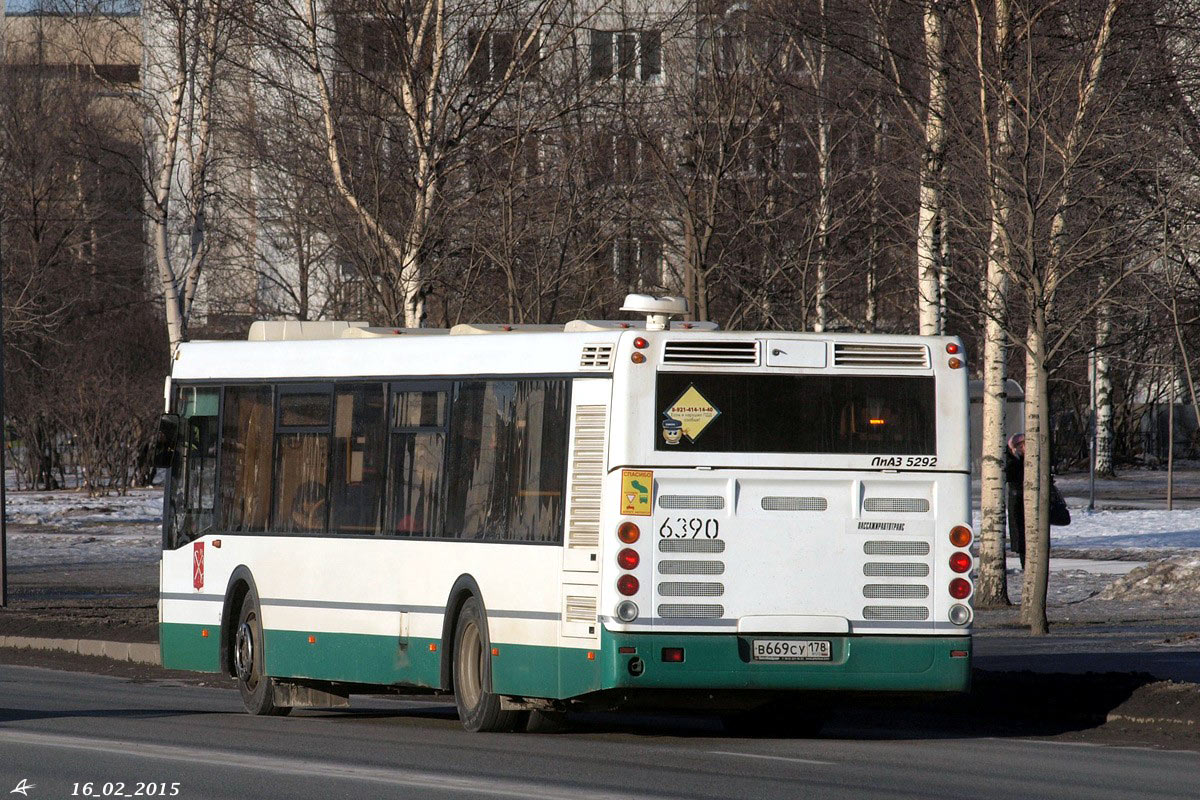 Санкт-Петербург, ЛиАЗ-5292.60 № 6390