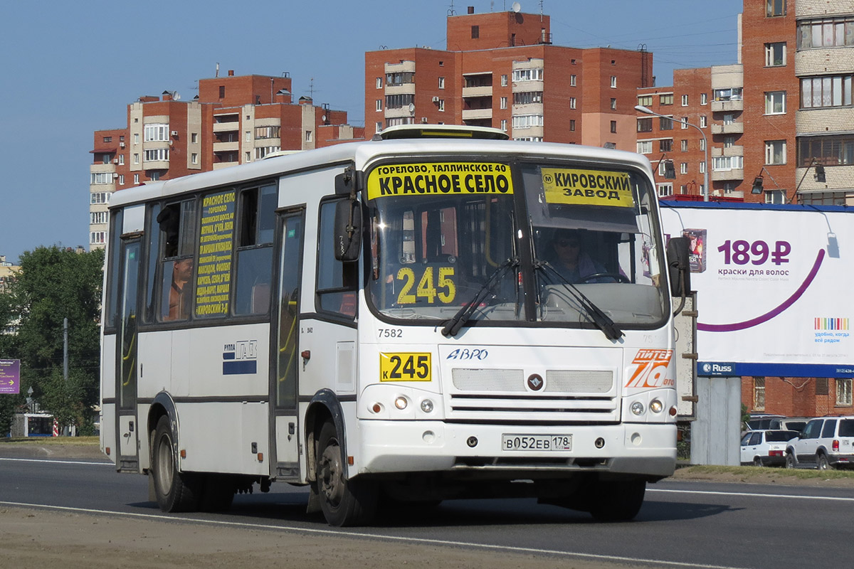 Санкт-Петербург, ПАЗ-320412-05 № 7582