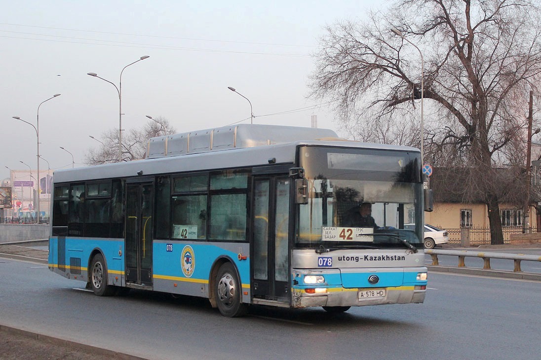 Almaty, Yutong ZK6120HGM № 078