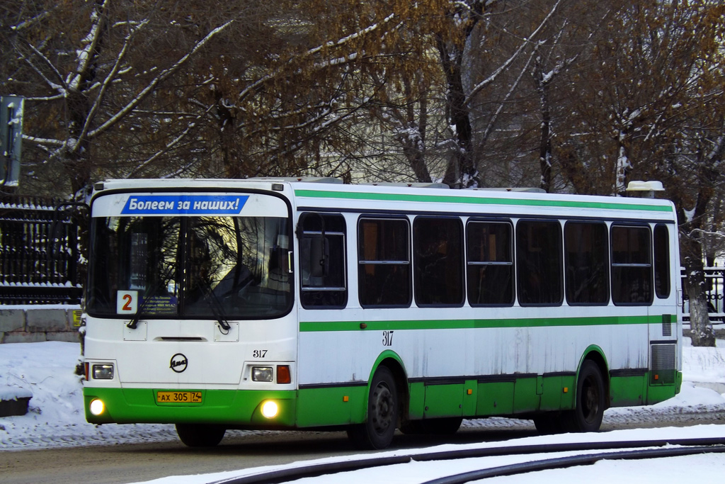 Челябинская область, ЛиАЗ-5256.35 № 317