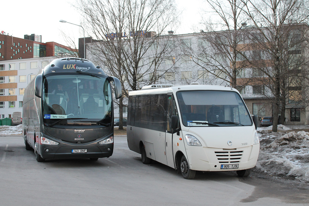 Эстония, Irizar i6 15-3,7 № 143 BNF; Эстония, Cacciamali Thesi № 460