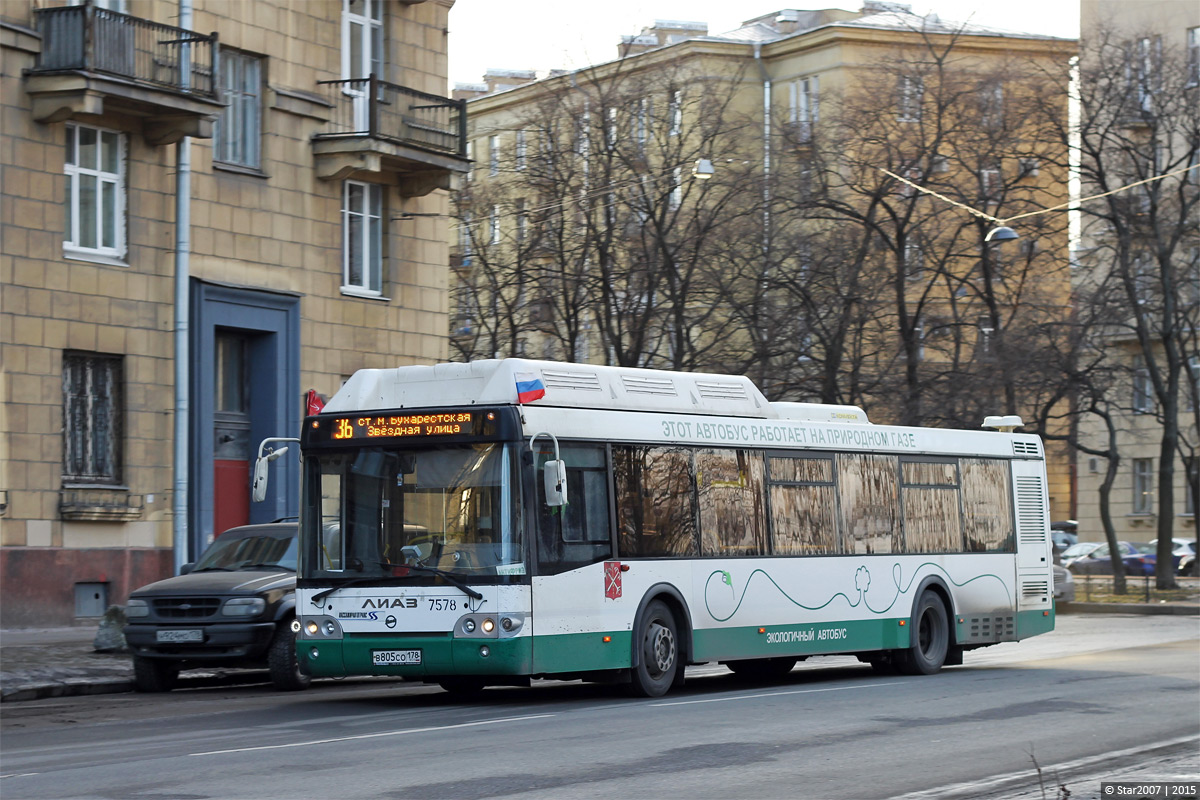 Санкт-Петербург, ЛиАЗ-5292.71 № 7578