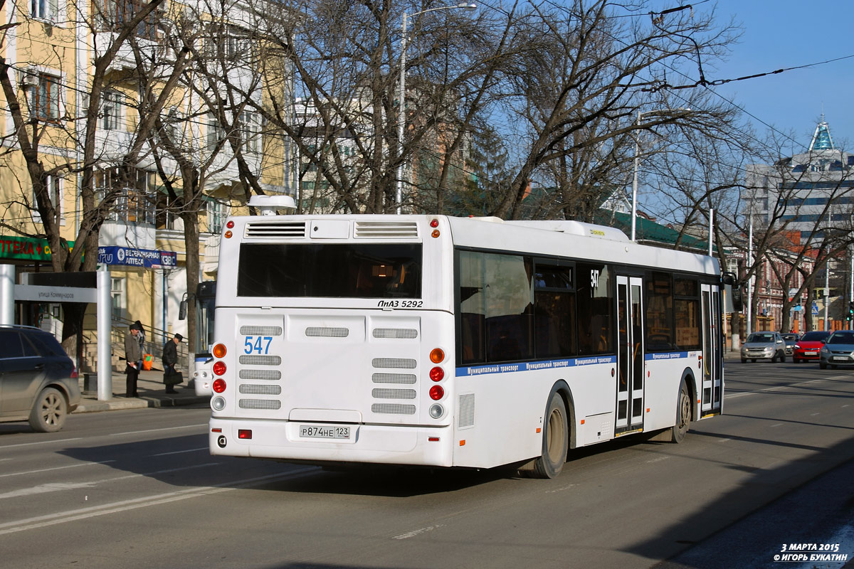 Краснодарский край, ЛиАЗ-5292.22 (2-2-0) № 547