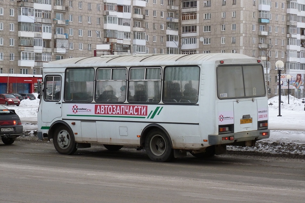 Свердловская область, ПАЗ-32054 № ЕК 611 66