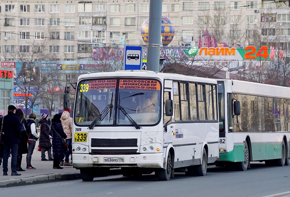 Санкт-Петербург, ПАЗ-320412-05 № 7609