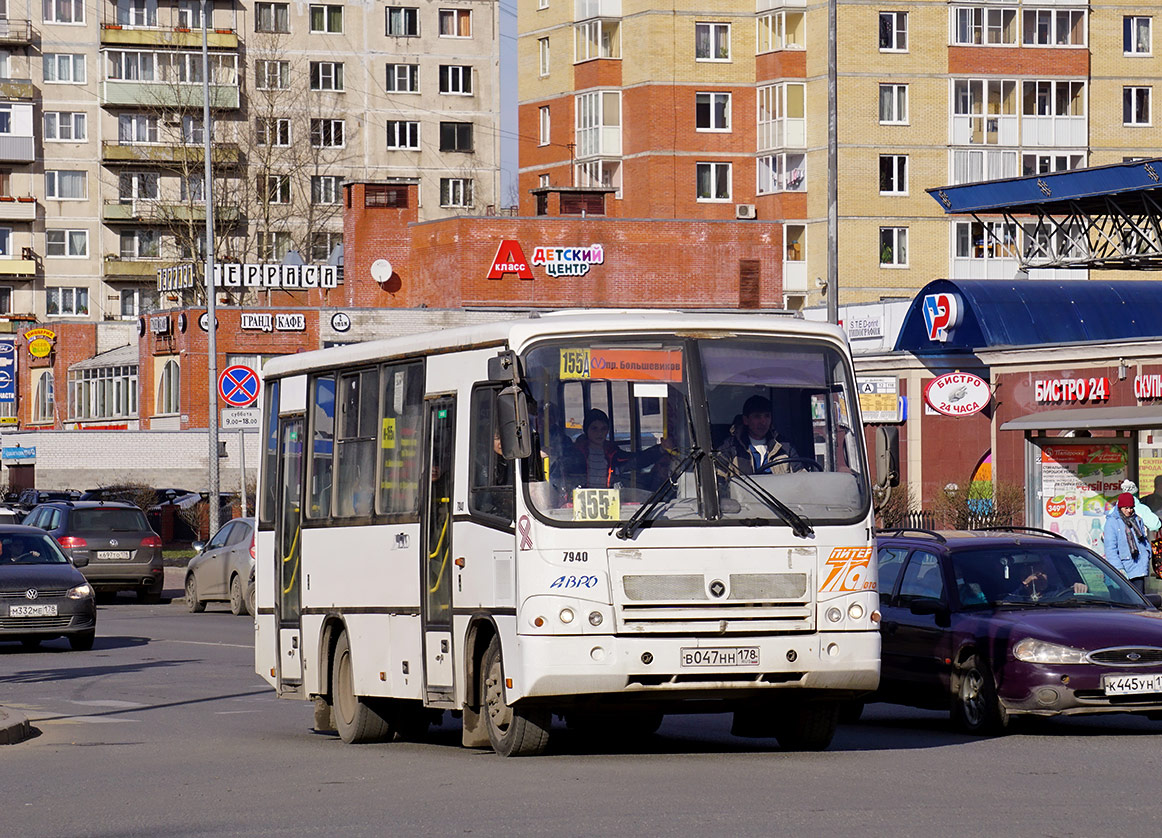 Санкт-Петербург, ПАЗ-320402-05 № 7940