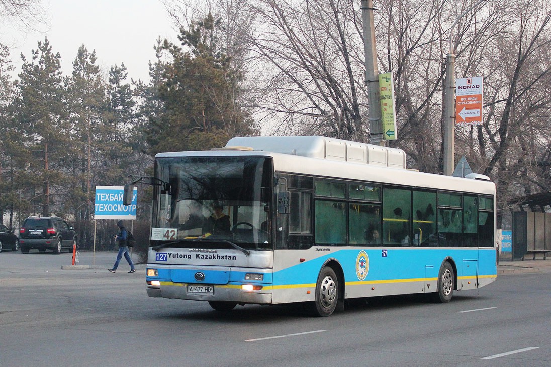 Алматы, Yutong ZK6120HGM № 127