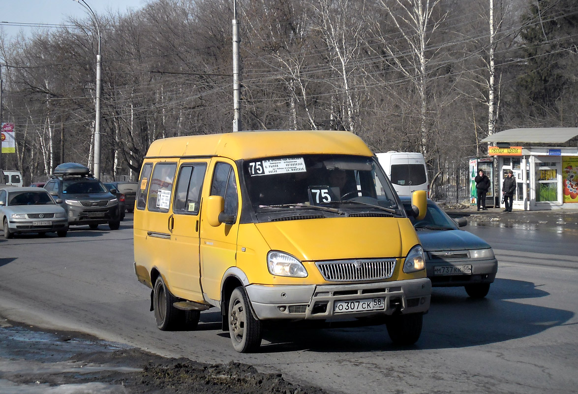 Пензенская область, ГАЗ-3221 (все) № О 307 СК 58