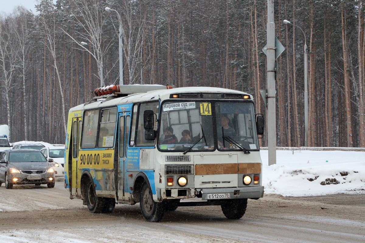 Томская область, ПАЗ-32054 № Е 512 ОО 70