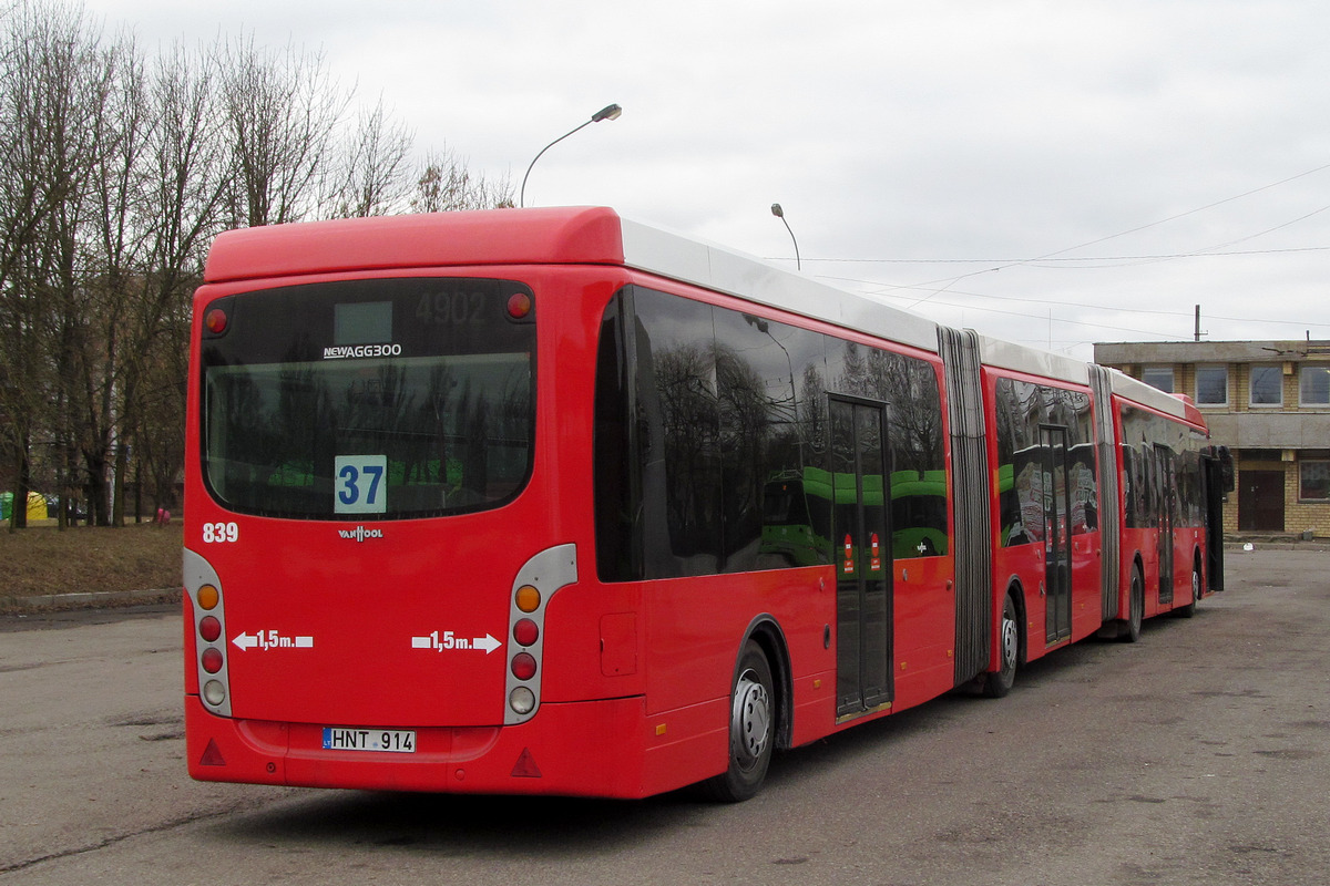 Літва, Van Hool New AGG300 № 839