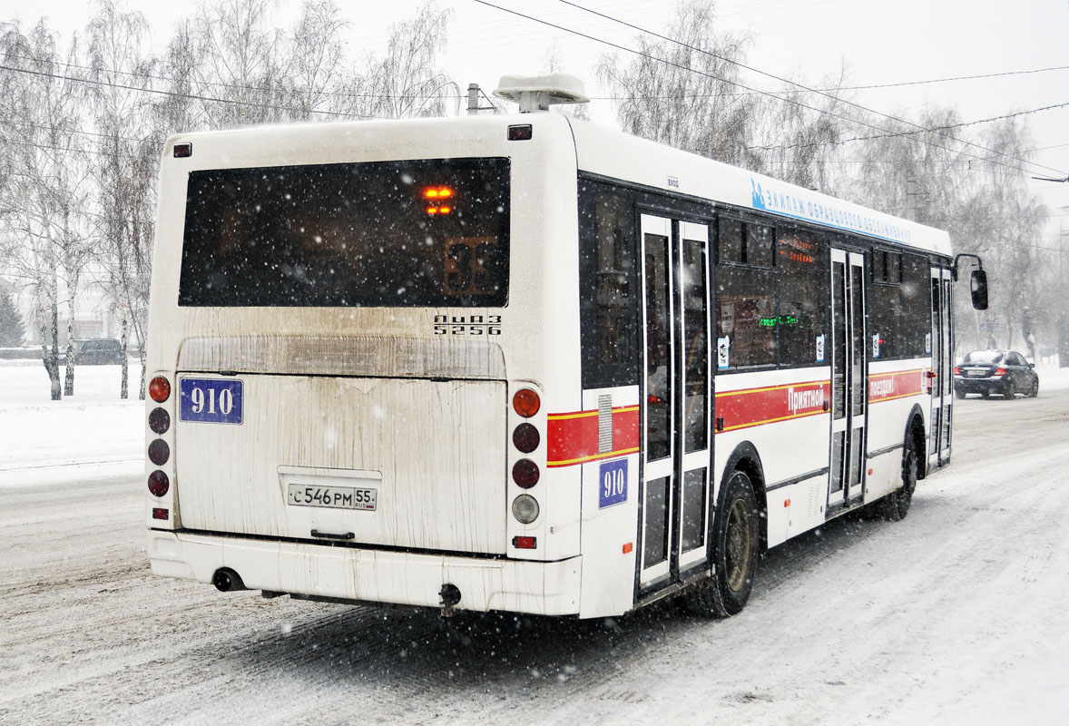 Omsk region, LiAZ-5256.53 Nr. 910