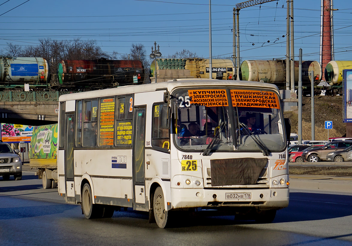 Санкт-Петербург, ПАЗ-320412-05 № 7840