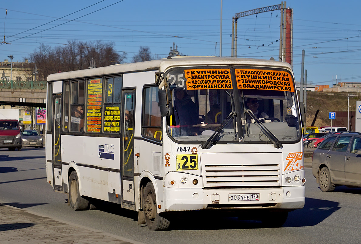 Санкт-Петербург, ПАЗ-320412-05 № 7842