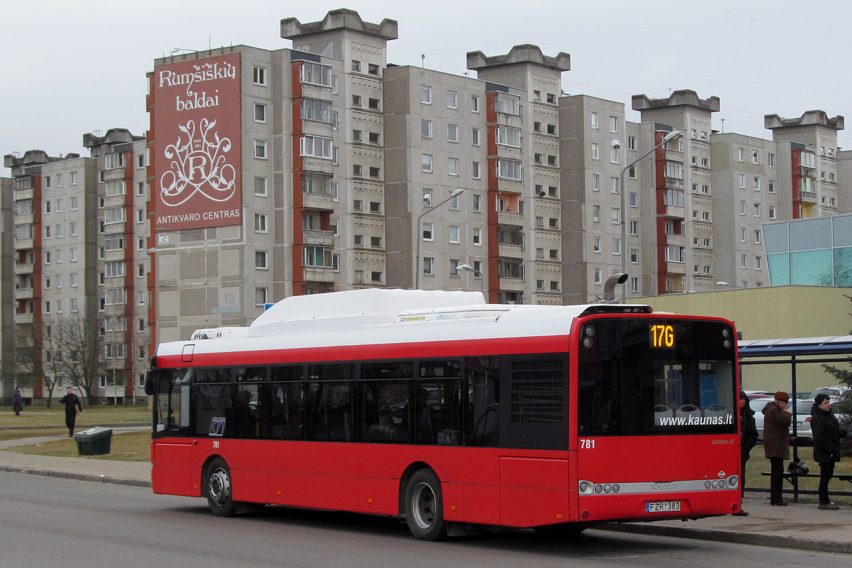 Литва, Solaris Urbino III 12 CNG № 781