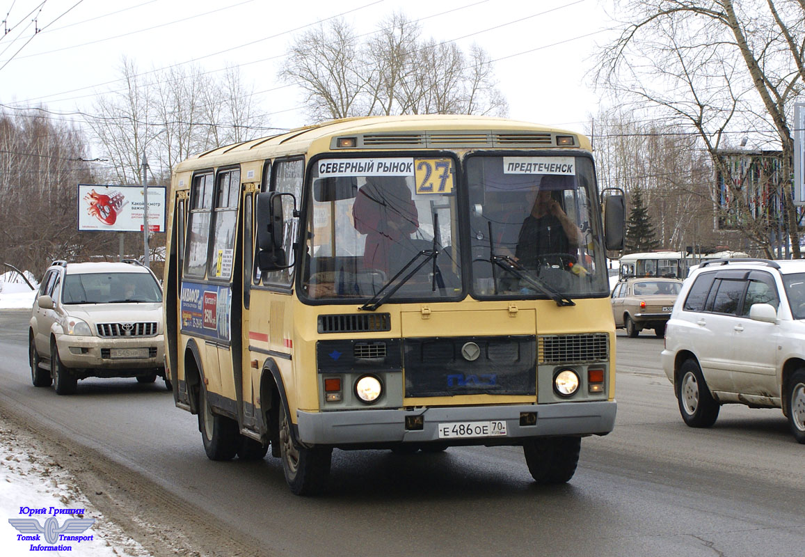 Томская область, ПАЗ-32054 № Е 486 ОЕ 70