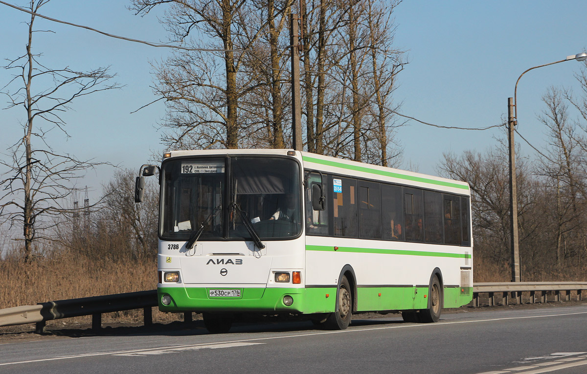 Санкт-Петербург, ЛиАЗ-5293.60 № 3786