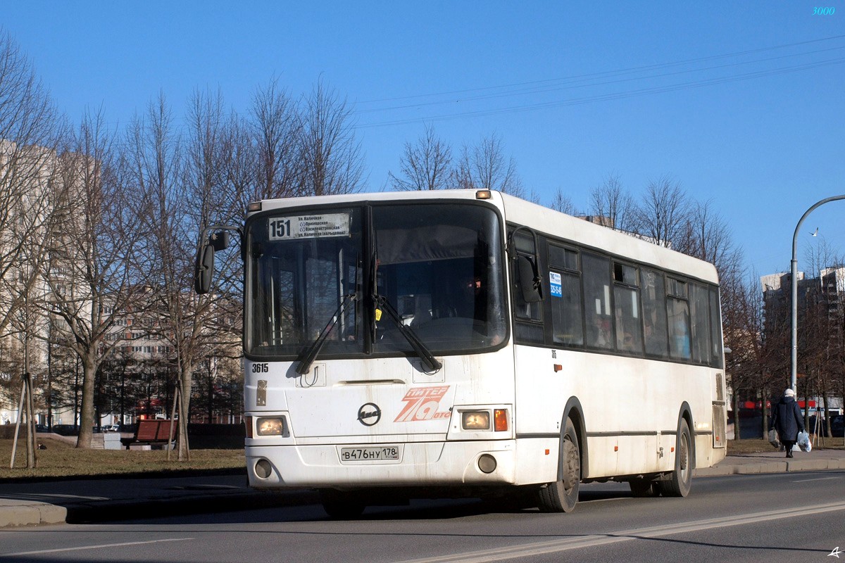 Санкт-Петербург, ЛиАЗ-5293.53 № 3615